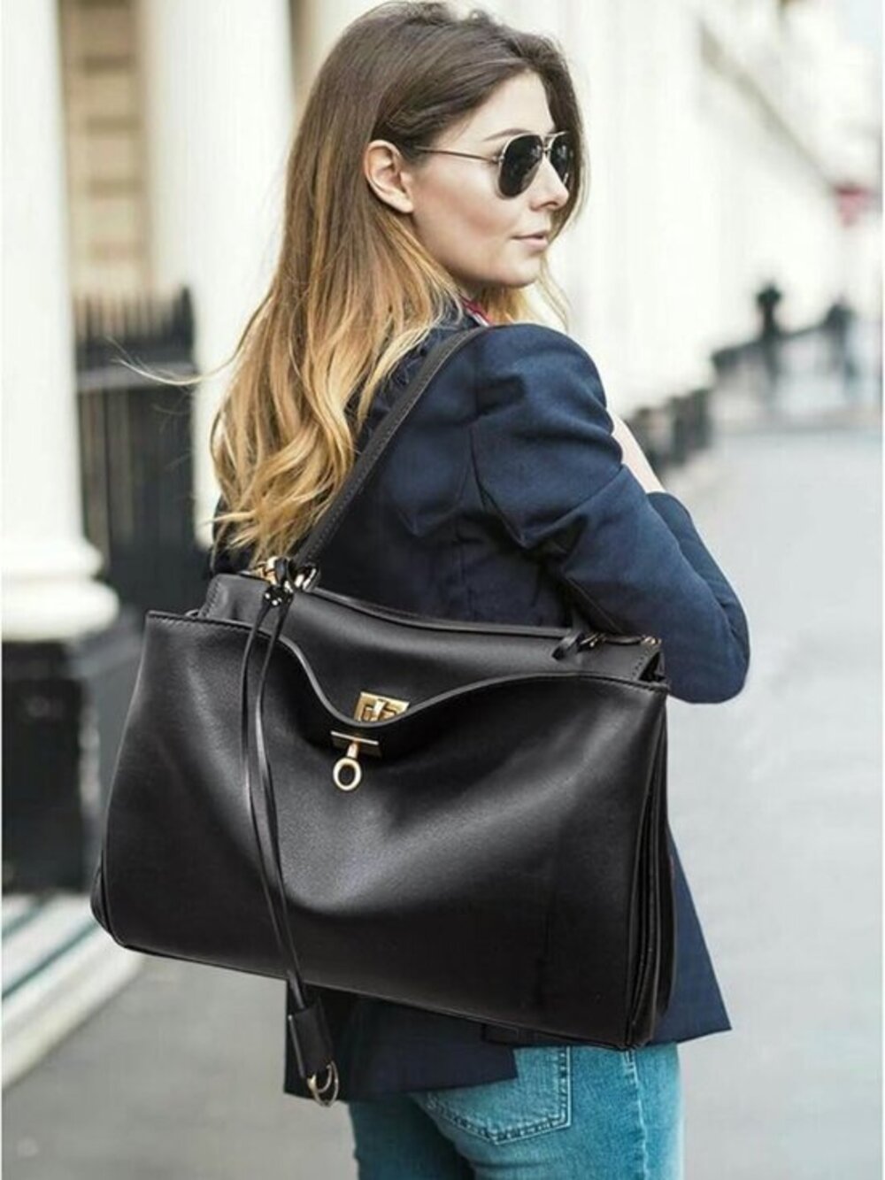 Leather Tote Bag for Women: Fashion Shoulder Handbag